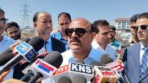 Deputy Chief Minister Surinder Choudhary addressing media