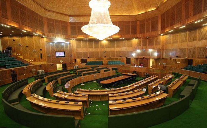 Jammu and Kashmir Legislative Assembly in session