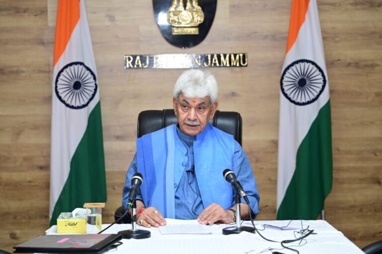 Lt Governor Manoj Sinha greets citizens on Vijayadashami
