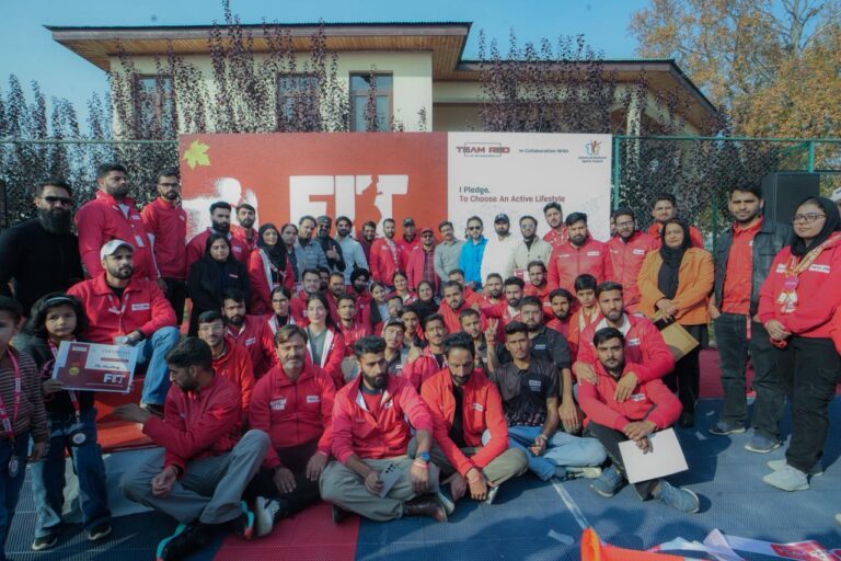 Team Red NGO Organises “Fit November” Sports Event in Collaboration with the J&K Sports Council