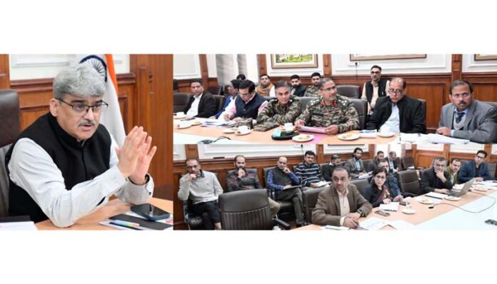 Chief Secretary Reviews Major Highway & Road Projects Across J&K; Calls for Timely Land Handover, Clearances and Strict Adherence to Deadlines