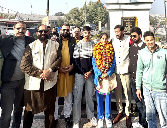J&K’s Anekha Devi Receives Grand Welcome for World Cup Triumph